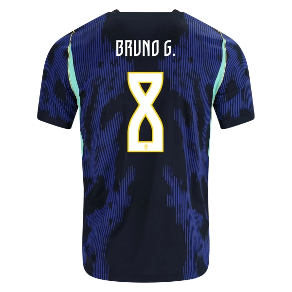 Brasilien Bruno Guimaraes 8 Bortatröja VM 2026 Brasilien Bruno Guimaraes 8 Bortatröja VM 2026