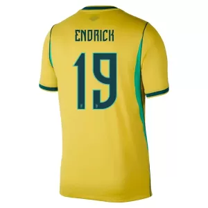 Brasilien Endrick 19 Hemmatröja VM 2026 Brasilien Endrick 19 Hemmatröja VM 2026