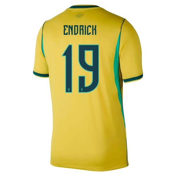 Brasilien Endrick 19 Hemmatröja VM 2026 Brasilien Endrick 19 Hemmatröja VM 2026
