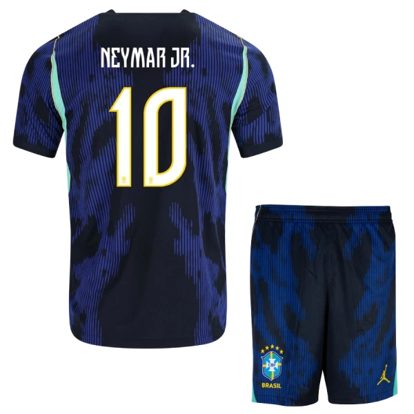Brasilien Neymar JR 10 Bortatröja Barn VM 2026