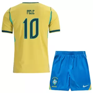 Brasilien Pele 10 Hemmatröja Barn VM 2026 Brasilien Pele 10 Hemmatröja Barn VM 2026