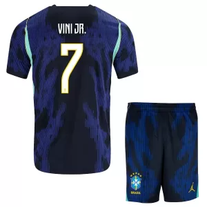 Brasilien Vinicius Junior 7 Bortatröja Barn VM 2026 Brasilien Vinicius Junior 7 Bortatröja Barn VM 2026
