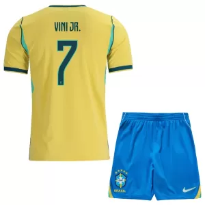 Brasilien Vinicius Junior 7 Hemmatröja Barn VM 2026 Brasilien Vinicius Junior 7 Hemmatröja Barn VM 2026
