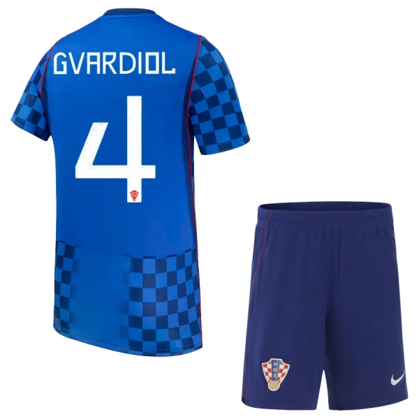 Kroatien Josko Gvardiol 4 Bortatröja Barn VM 2026 Kroatien Josko Gvardiol 4 Bortatröja Barn VM 2026