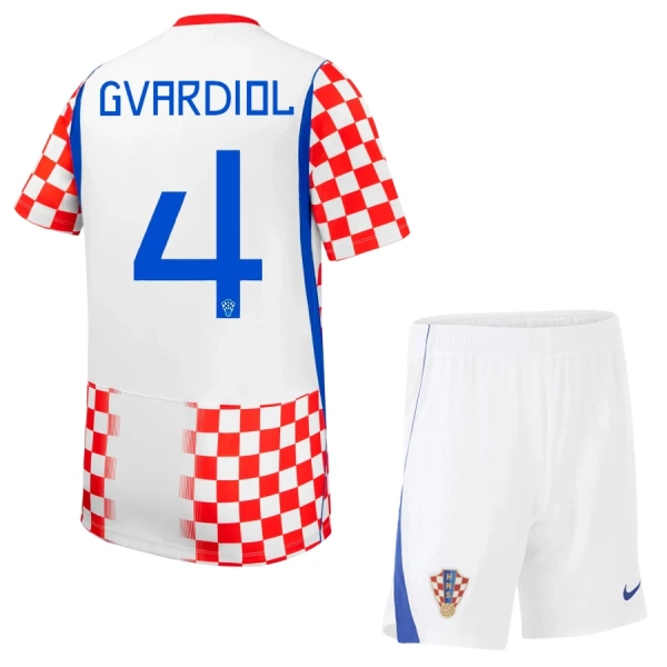 Kroatien Josko Gvardiol 4 Hemmatröja Barn VM 2026 Kroatien Josko Gvardiol 4 Hemmatröja Barn VM 2026