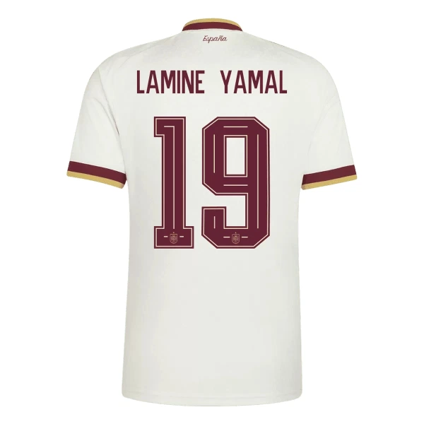 Spanien 2 Stars Lamine Yamal 19 Bortatröja VM 2026