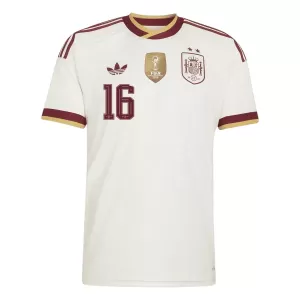 Spanien 2 Stars Rodrigo Hernández 16 Bortatröja Barn VM 2026