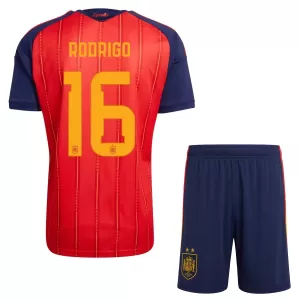 Spanien 2 Stars Rodrigo Hernández 16 Hemmatröja Barn VM 2026