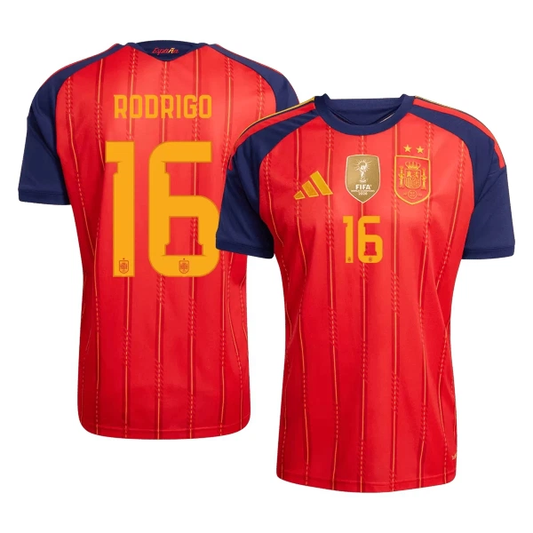 Spanien 2 Stars Rodrigo Hernández 16 Hemmatröja VM 2026 Spanien 2 Stars Rodrigo Hernández 16 Hemmatröja VM 2026