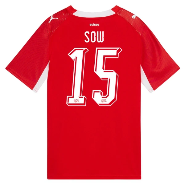 Schweiz Djibril Sow 15 Hemmatröja VM 2026 Schweiz Djibril Sow 15 Hemmatröja VM 2026