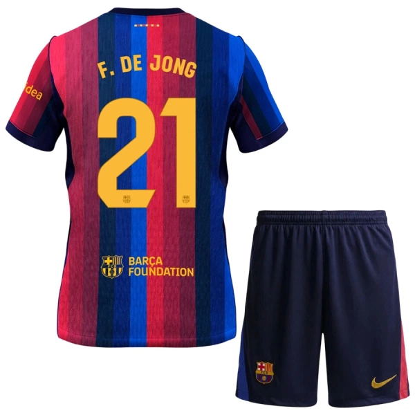 FC Barcelona Frenkie de Jong 21 Hemmatröja Barn 2026/27
