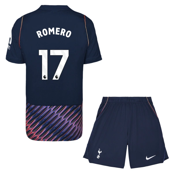 Tottenham Hotspur Cristian Romero 17 Bortatröja Barn 2026/27 Tottenham Hotspur Cristian Romero 17 Bortatröja Barn 2026/27