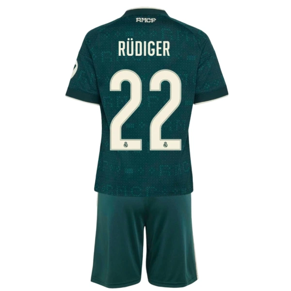 Real Madrid Antonio Rüdiger 22 Bortatröja Barn 2026/27 Real Madrid Antonio Rüdiger 22 Bortatröja Barn 2026/27