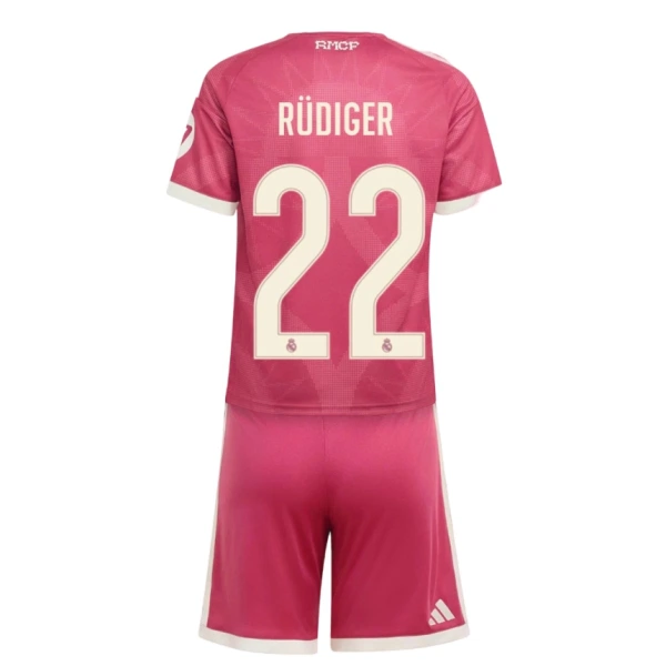Real Madrid Antonio Rüdiger 22 Tredjetröja Barn 2026/27 Real Madrid Antonio Rüdiger 22 Tredjetröja Barn 2026/27