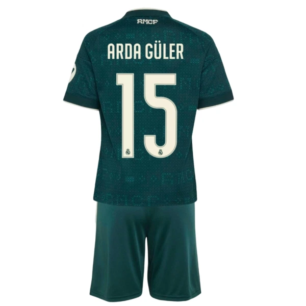 Real Madrid Arda Güler 15 Bortatröja Barn 2026/27 Real Madrid Arda Güler 15 Bortatröja Barn 2026/27