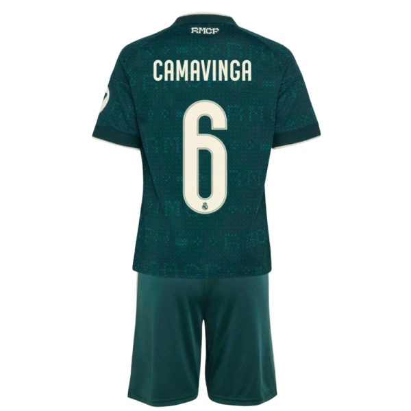 Real Madrid Eduardo Camavinga 6 Bortatröja Barn 2026/27 Real Madrid Eduardo Camavinga 6 Bortatröja Barn 2026/27