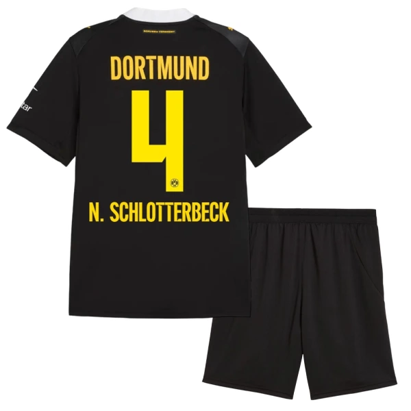 Borussia Dortmund Nico Schlotterbeck 4 Bortatröja Barn 2026/27 Borussia Dortmund Nico Schlotterbeck 4 Bortatröja Barn 2026/27