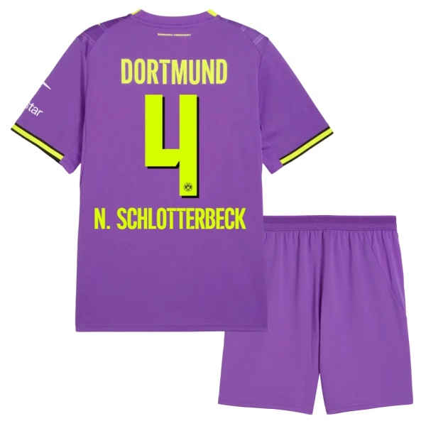 Borussia Dortmund Nico Schlotterbeck 4 Tredjetröja Barn 2026/27 Borussia Dortmund Nico Schlotterbeck 4 Tredjetröja Barn 2026/27
