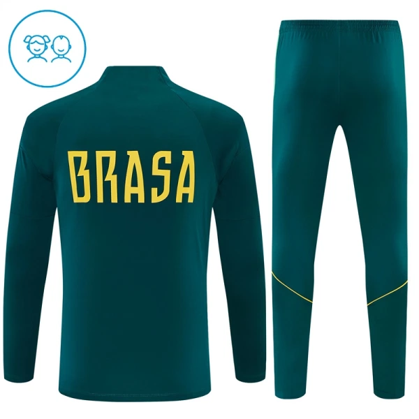 Brasilien Träningströjasats Barn 2026/27 Grön