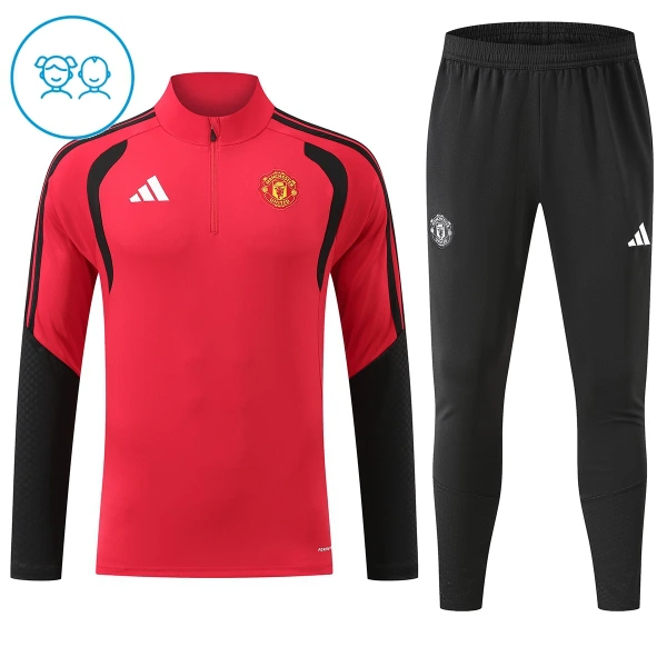 Manchester United Träningströjasats Barn 2026/27 Röd Manchester United Träningströjasats Barn 2026/27 Röd