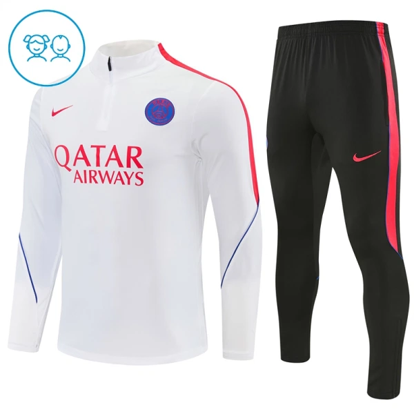Paris Saint-Germain Träningströjasats Barn 2026/27 Vit Paris Saint-Germain Träningströjasats Barn 2026/27 Vit