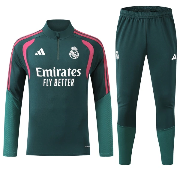 Real Madrid Träningströjasats 2026/27 Grön Real Madrid Träningströjasats 2026/27 Grön