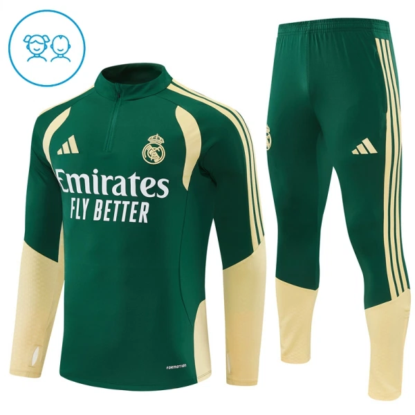 Real Madrid Träningströjasats Barn 2026/27 Grön Real Madrid Träningströjasats Barn 2026/27 Grön