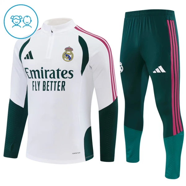 Real Madrid Träningströjasats Barn 2026/27 Vit Real Madrid Träningströjasats Barn 2026/27 Vit