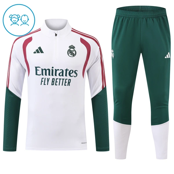 Real Madrid Träningströjasats Barn 2026/27 Vit Real Madrid Träningströjasats Barn 2026/27 Vit