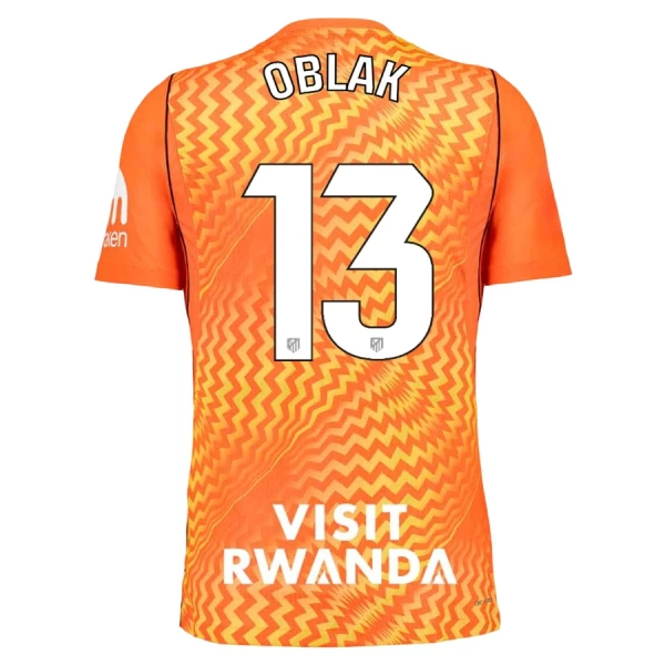 Atlético Madrid Jan Oblak 13 Målvakt Tröja 2026/27 Orange