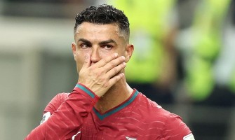 Cristiano Ronaldo bar den portugisiska tröjan för sista gången i en match